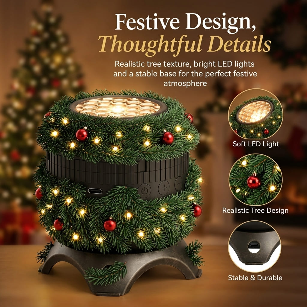 XmasGlow enchanted holiday projector light