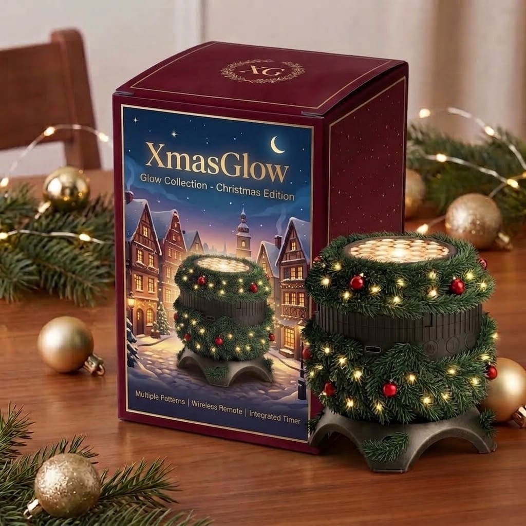 XmasGlow enchanted holiday projector light